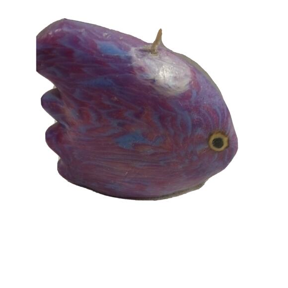 2 Candles Angel Clown Fish Romantic Kissing Lips Colorful Tropical 1970s Collect - Picture 14 of 16